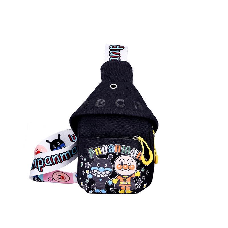 Anpanman Parent-Child Canvas Crossbody Bag - Fashionable Cartoon Design for Women and Students