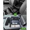 TOPTALL Выдвижная консольная полка, совместимая с -2026 Chevy Tahoe/Suburban/GMC Yukon, Органайзер для подлокотника полноразмерный, Черный (Не для