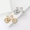 Fashion Creative Electroplated Bicycle Brooch High-End Exquisite Men'S And Women'S Suit Shirt Corsage Jewelry Pin