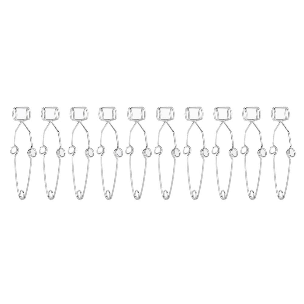 10Pcs Large Size Metal Test Tube Holder Metal Made Centrifuge Tube Clamp Laboratory Experiment