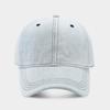 Модная корейская однотонная джинсовая бейсболка для женщин и мужчин, Snapback, уличный козырек от солнца, повседневная хип-хоп кепка с отверстием для хвоста, регулируемая