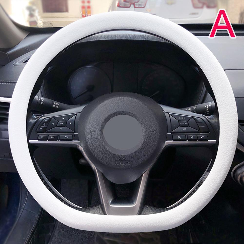 Противоскользящая силиконовая накладка на руль автомобиля с эластичным растяжением для улучшения внутреннего дизайна и удобного доступа к захвату
