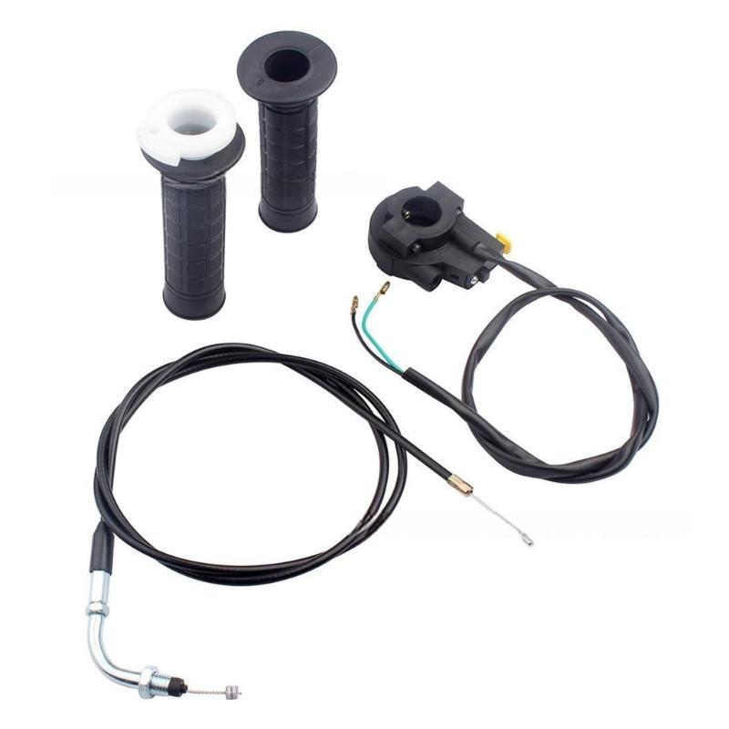 22 мм поворотные ручки газа и тросик Мотоциклетные аксессуары для 2-тактного двигателя 80 60 50 куб.см Мини-байк Ручка газа