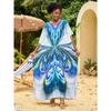 Плюс Размер Пляжный Принт Свободный Халат Для Отдыха Бикини Загар Накидка Для Женщин