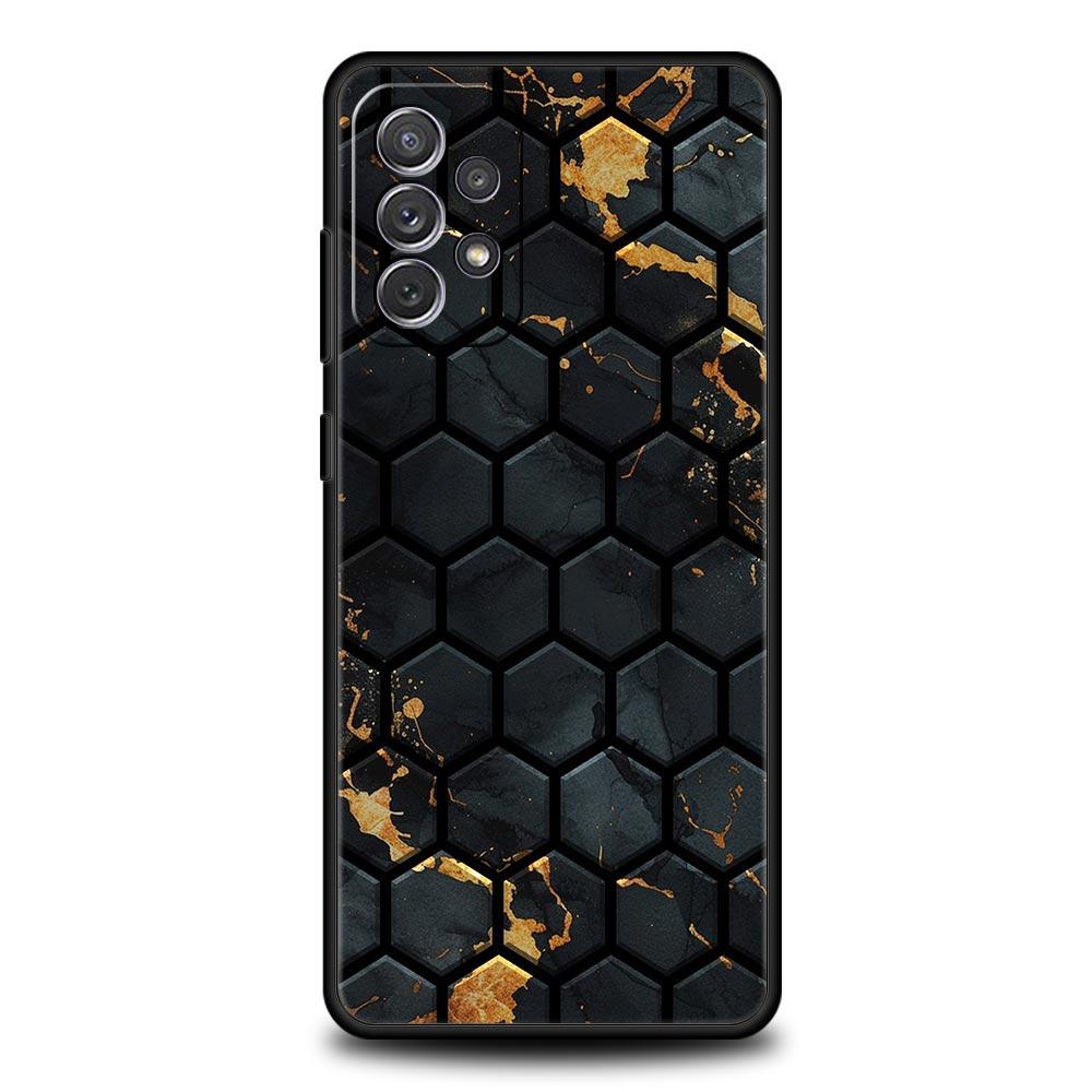 Чехол с сотовым узором для Samsung Galaxy A17 A13 A15 A25 A35 A51 A55 A71 A21S A11 A31 A41 A23 A53 A73 5G A03S A05s