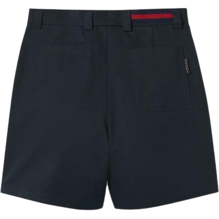 GUCCI Double Cotton Twill Web Shorts Men's 784043-ZAQH5-4440
