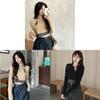 Girl Spring Autumn Short Sleeve T Shirt With Solid Color Design And Round Neck For Casual Wear