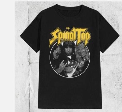 Хлопковая футболка Spinal Tap Черного цвета Подарок для фаната Унисекс Футболка