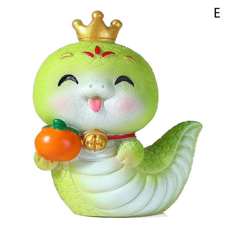 2025 год Змеи Украшение Мультфильм Счастливая Змея Фигурка Микро Пейзаж Автомобиль Интерьер Домашний Рабочий Стол Украшение