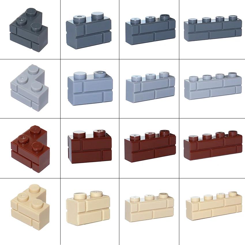 Сделай сам Строительные кубики MOC Толстые стеновые блоки Фигурки Город Обучение Креативность Игрушки идеально подходят для Детей Традиционное измерение