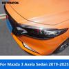 Автоаксессуары для Mazda 3 M3 Axela Седан - 2024 2025 Углеродное волокно Накладка на крышку капота двигателя Сверху Решетка радиатора Декоративная накладка