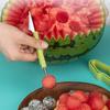 3-в-1 Лопатка для фруктовых шариков Ложка для дыни Сепаратор мякоти Инструменты для резьбы по фруктам из нержавеющей стали для дыни, арбуза, киви, кухонных фруктов