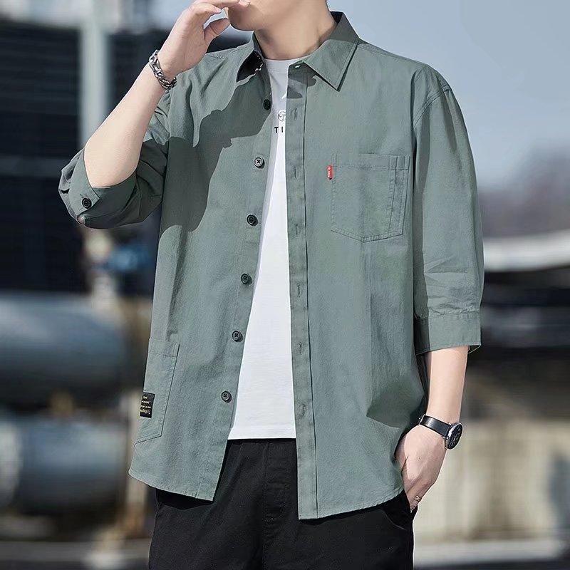 Мужская куртка, рабочая рубашка, повседневная свободная блузка, весна и осень, пальто, прилив, новинка
