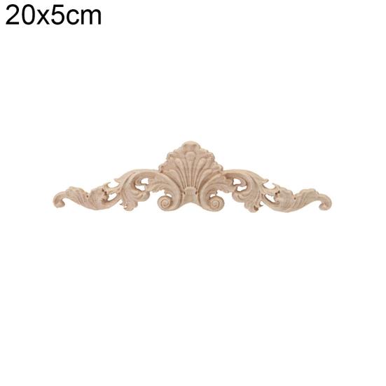 Vintage Unpainted Wood Carved Corner Onlay Applique Furniture Home Decor Decal
