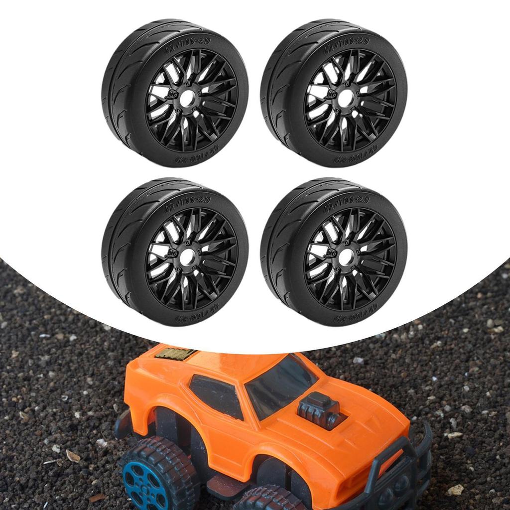 4 Pieces 1:8 RC Tires Wheel DIY Supply High Performance Assembly Accessories Upgrade Part