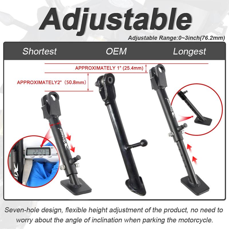For BMW G 310 R 2017 2018 2024 2025 2026 Motorcycle Adjustable Parking Side Stand Support Kickstand