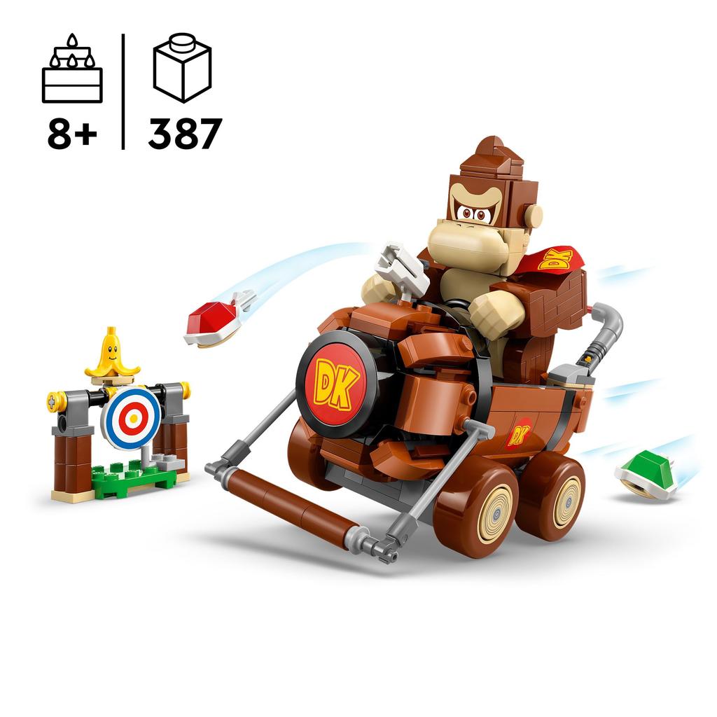 LEGO Super Mario Mario Kart™ – Донки Конг и DK Гигантская игрушка - Подарок на день рождения - Строительные блоки - Мальчики, Девочки, Дети возрастом 8, 9, 10 лет - Начальная школа