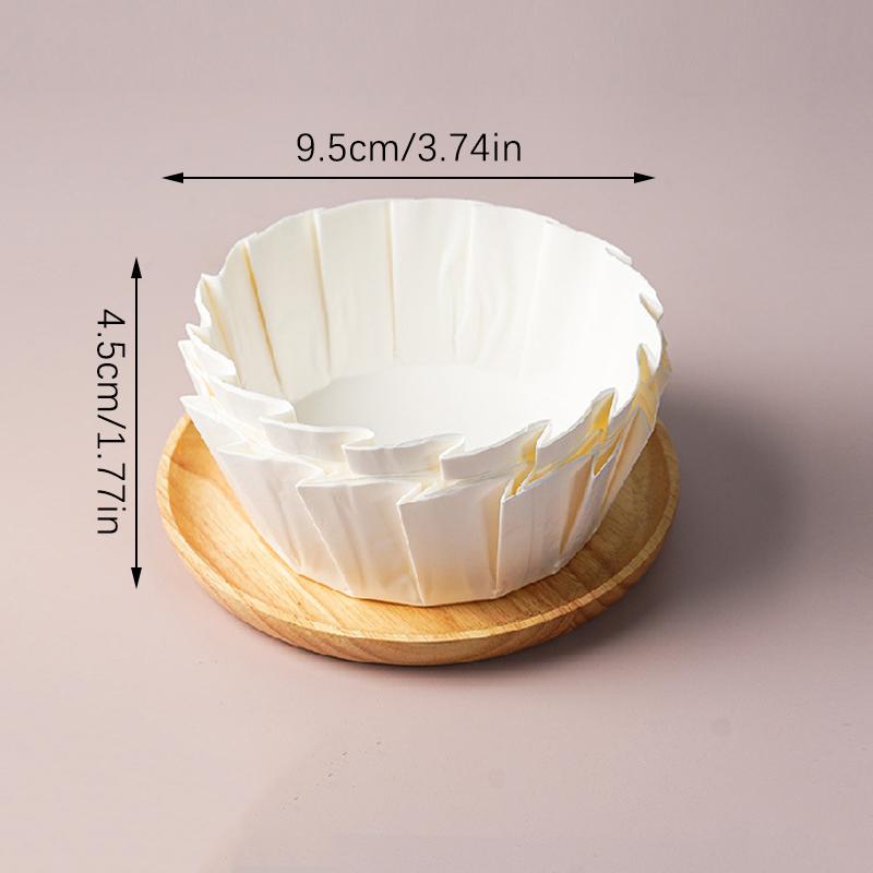 Basque Cheesecake Oil Paper Tray Foldable Cake Mold Disposable Release Mousse Cake Paper Baking Oil Proof Edge Paper