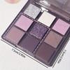 Палитра теней для век 9 цветов, дымчато-фиолетовые, серые тени для век, макияж, жемчужные тени для век, матовые тени для век, косметика для женщин