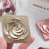 Rose Compact Mirror Square Travel Portable Makeup Mirror Double-Sided Cosmetic Mirror Gifts for Wedding Bridal Shower Party