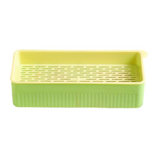 Кашпо для кошачьей травы со съемным дном, двухслойное контрастное цветное нескользящее основание, пластиковая подставка для кошачьих ростков, горшок для выращивания растений, садовые принадлежности