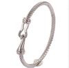 European and American Non-fading Heart-shaped Horseshoe Open Bracelet for Women