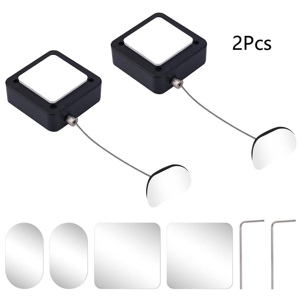 1/2Pcs 2M/6.6Ft Extendable Retractable Security Cable Lock  Home Office Showroom