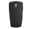 ZD-01 2.4G Wireless Foldable Ergonomic Arc Mouse Mice Black with USB Receiver for Notebook