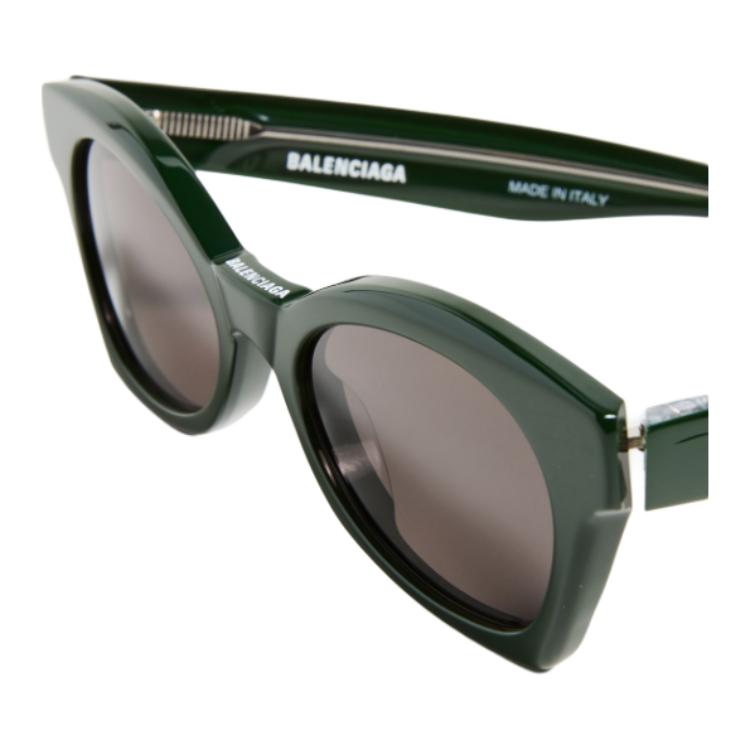 Balenciaga Cat Eye Sunglasses Green/Grey Women Eyewear BB0230S006