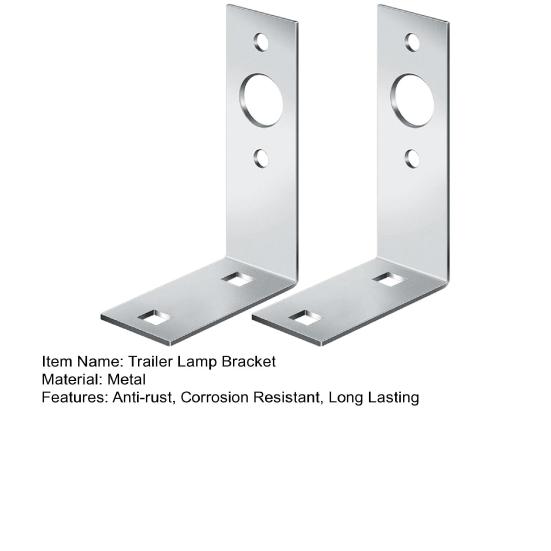 2 шт. кронштейны для фонарей прицепа, устойчивые к коррозии, универсальные, простые в установке, L-образные кронштейны для задних фонарей
