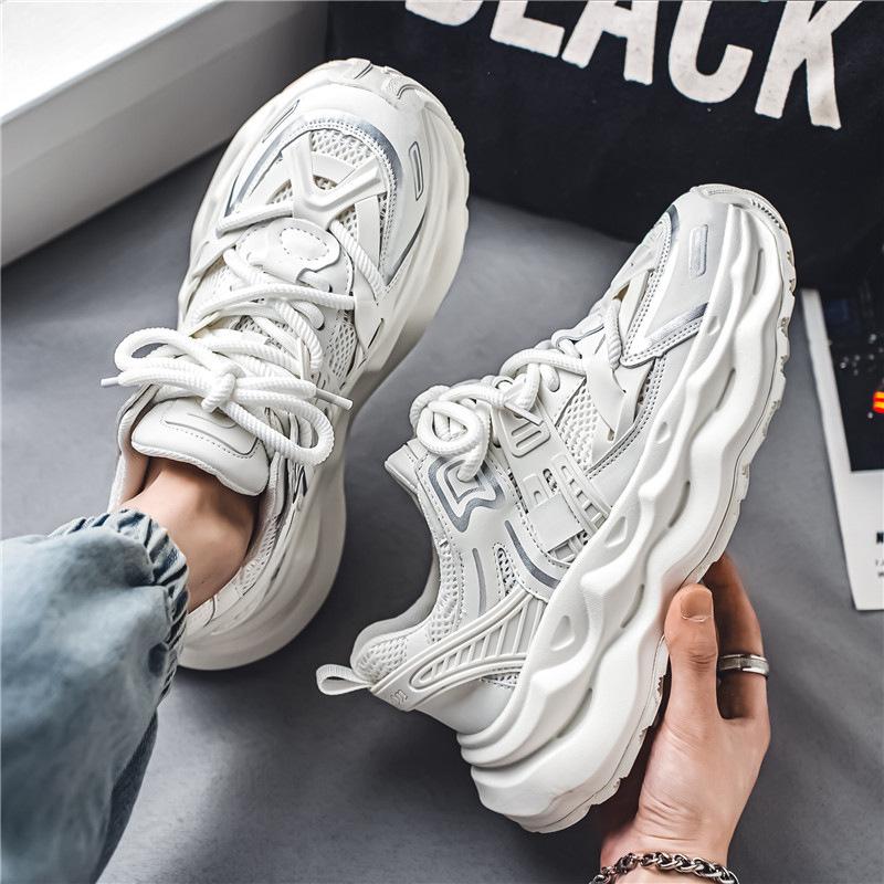 Men's Shoes Retro Dad Shoes Men's 2025 Summer New Mesh Shoes Men's Sports and Leisure Shoes Platform Trendy Shoes