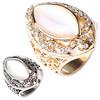 Women's Royal Style Hollow Big Resin Party Wedding Ring Jewelry