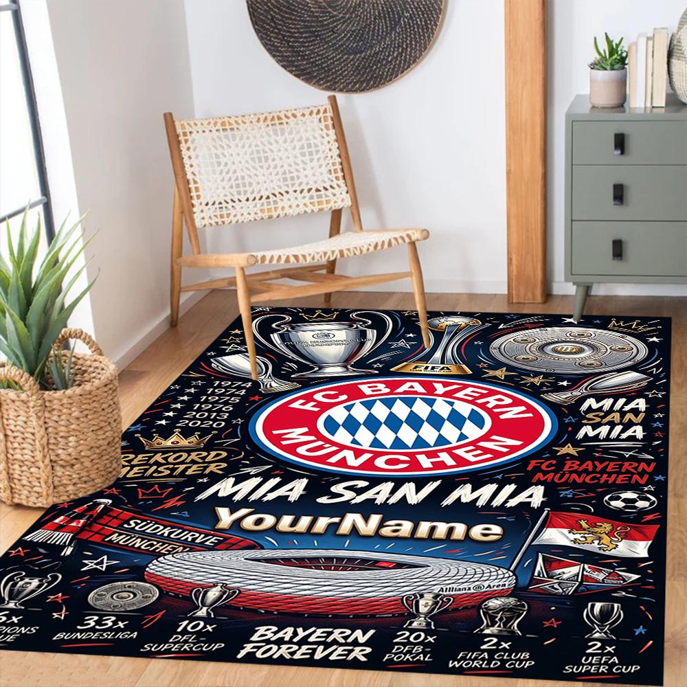 Fc Bayern München (14) Customize your name rug, office chair cushion, home bedroom living room gift.
