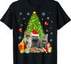 Cats Christmas XMAS TREE black T-shirt Unisex All sizes