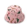 Cartoon Dinosaur Print Baby Bucket Caps Scalp Protection Beach Hat  Baby Girls