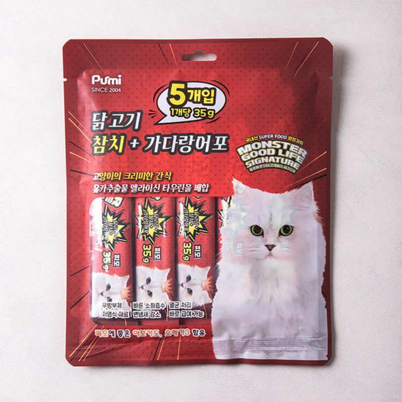 [Pet] Monster Good Life Cat Snack Курица и тунец 35 г 5 упаковок