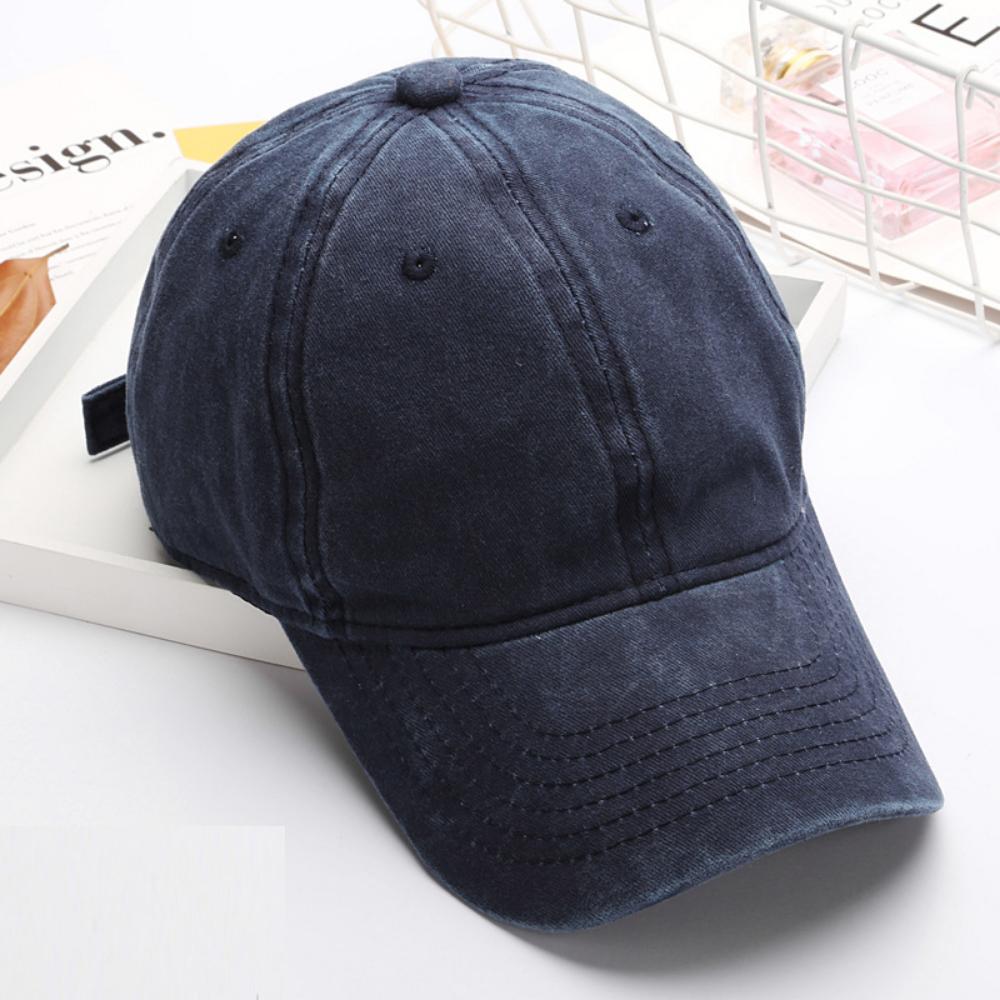 Retro Washed Baseball Cap - Suitable for Both Men and Women. Single- Soft Top. Adjustable Outdoor Casual Hat.