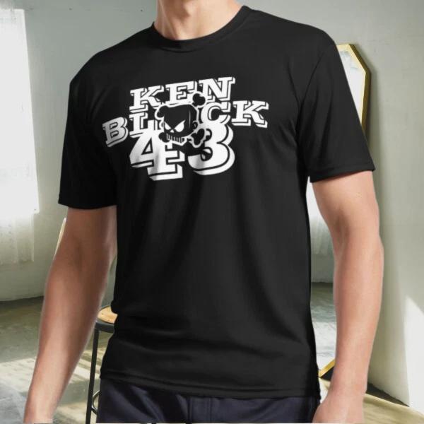 Новая футболка ken block 43, ken block 43 Логотип Активная футболка Смешная Размеры от S до 5XL