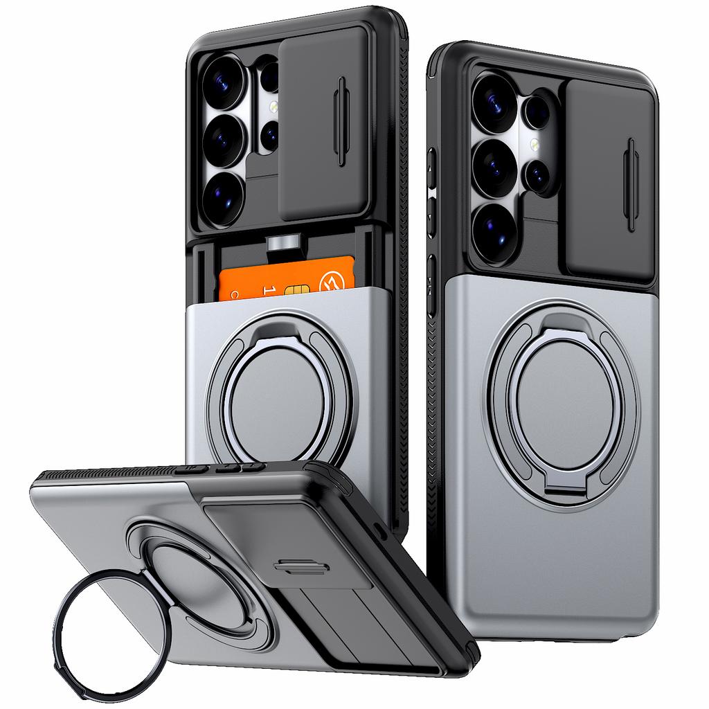 Роскошный чехол-кошелек для Samsung Galaxy S26 S25 S24 Ultra Plus S23Ultra S22Ultra A57 A37 A27 A56 A17 Слот для карт Подставка Держатель Чехол