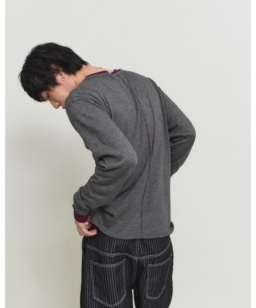 PARADIGMFILM [Ep.01] Double Layer Modal Long Sleeve (Charcoal)
