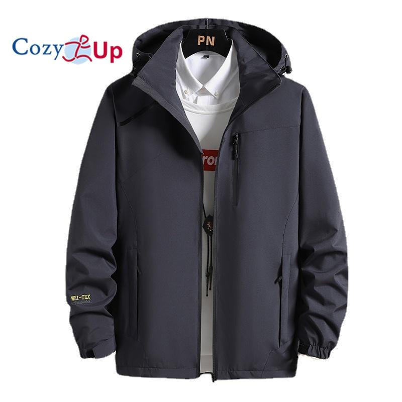 Cozy Up Мужская водонепроницаемая куртка-дождевик II с капюшоном, дышащая ветровка для пешего туризма, альпинизма