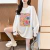 Large-sized Embroidered Cartoon Printed Long-sleeved Sun-protective T-shirt
