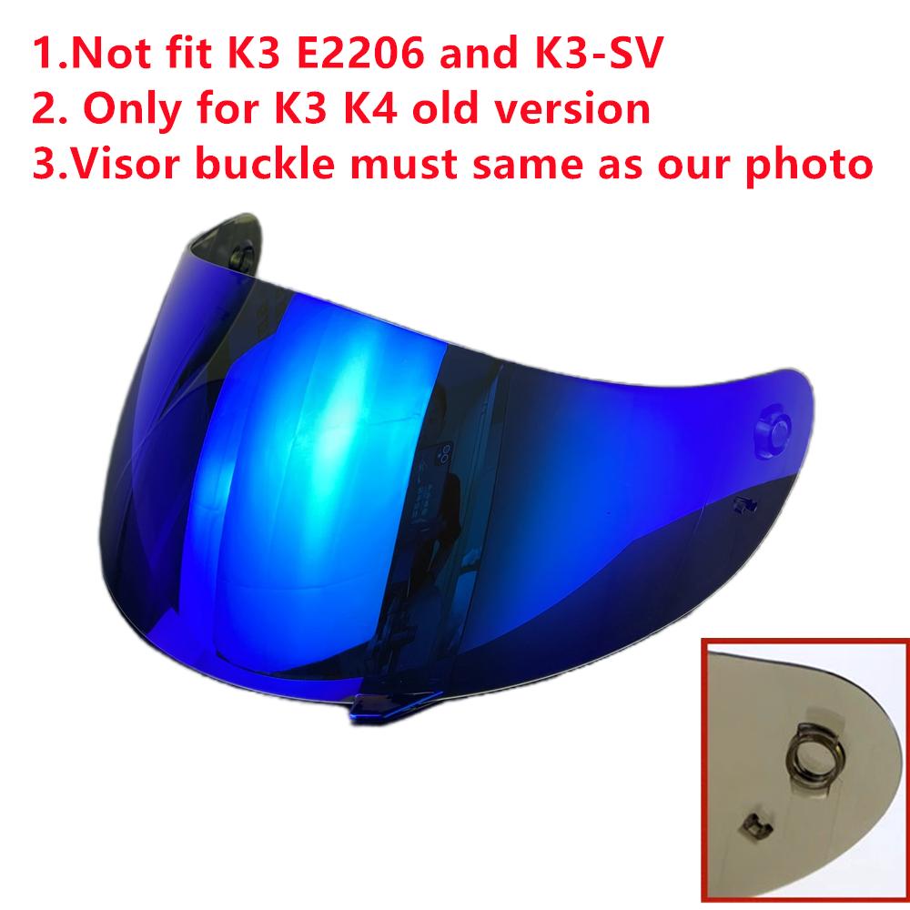 Козырек для шлема AGV Old K3 K4 Аксессуары для шлема Viseira Capacete Замена Солнцезащитная линза Антизапотевающее покрытие Защита от УФ-излучения Lentes