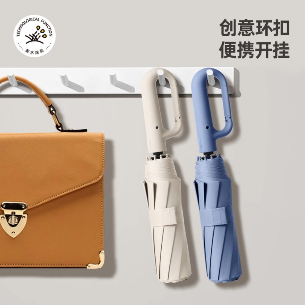Fully Automatic Buckle Sunny and Rainy Umbrella Purpose Sunscreen UV Protection Folding Umbrella Advanced Sun Umbrella