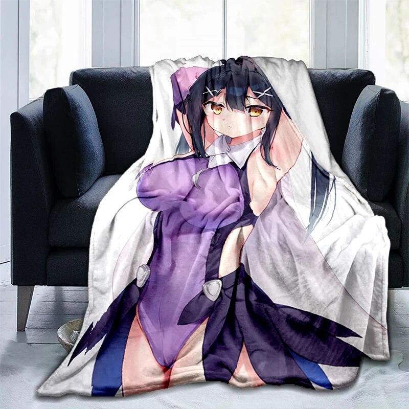 Hot Body Anime Sexy Girl Modern Blanket Flannel Soft Plush Sofa Bed Throwing Cartoon Blankets for Beds Gifts Dropshipping
