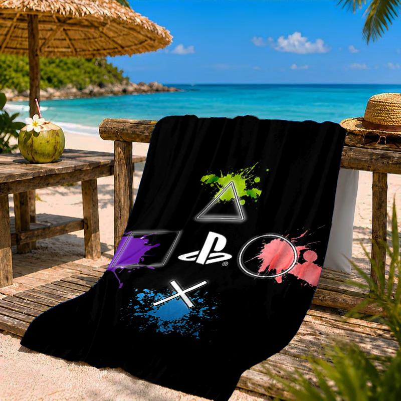 Play Gaming Experience Beach Towel Microfiber Beach Towel, Lightweight and Quick-Dry, for Summer Travel, Swimming Pool Fan Birthday Gift