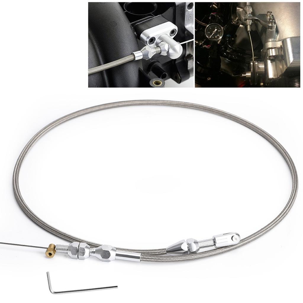 New Throttle Cable Kit Gas Cable 36 Inch Fit Most Gas Pedals More Responsive For LS1 Engines 5.7L 97-04