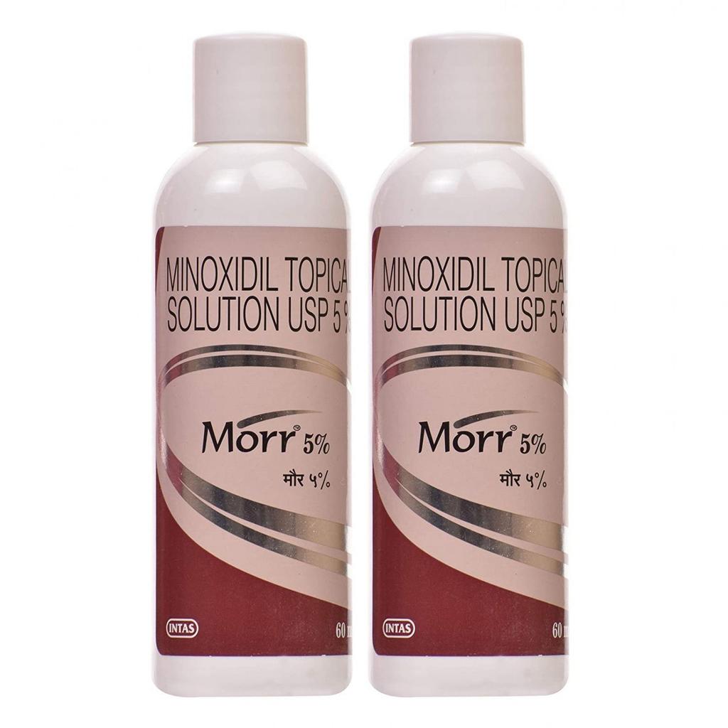 Набор раствора Миноксидила (2 x 60 мл), Minoxidil Topical Solution USP 5% Set of 2, Morr