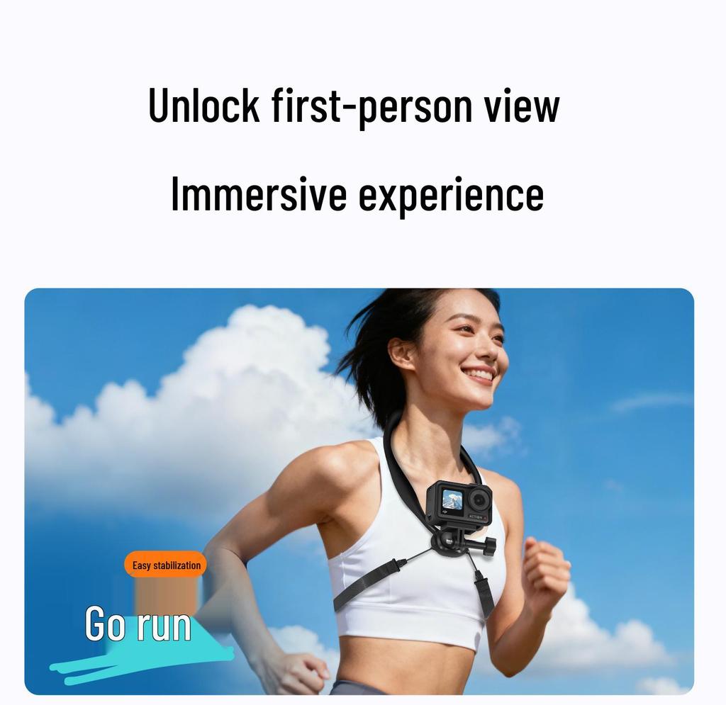 Крепление на шейный ремешок для DJI Osmo Action 4/5 Pro для влогинга