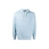 Polo Solid Color Logo Embroidered Loose Fit Long Sleeve Hoodie Men Hoodies Sky-Blue MNPOKNI16821310-400